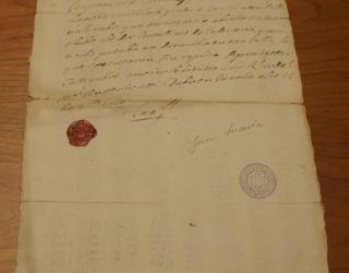 Orden cursada por Juan, conde de Paar, coronel de infantería y gobernador de Balaguer. Fechada en Juneda, el 25 de septiembre de 1710.