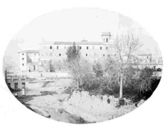 El Colegio Máximo de Jesús, en una foto de la época [Foto proporcionada por la biblioteca del Observatorio del Ebro].