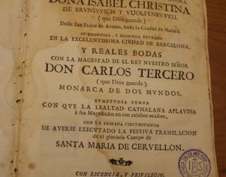 Elisabet Cristina de Brunswick-Wolfenbüttel, casada en Barcelona con el rey Carlos III, futuro emperador del Sacro Imperio, fue, reina de España (aunque sólo fuera reconocida por los catalanes), lugarteniente de Cataluña y emperatriz. Fue muy estimada por pueblo, al que correspondió.